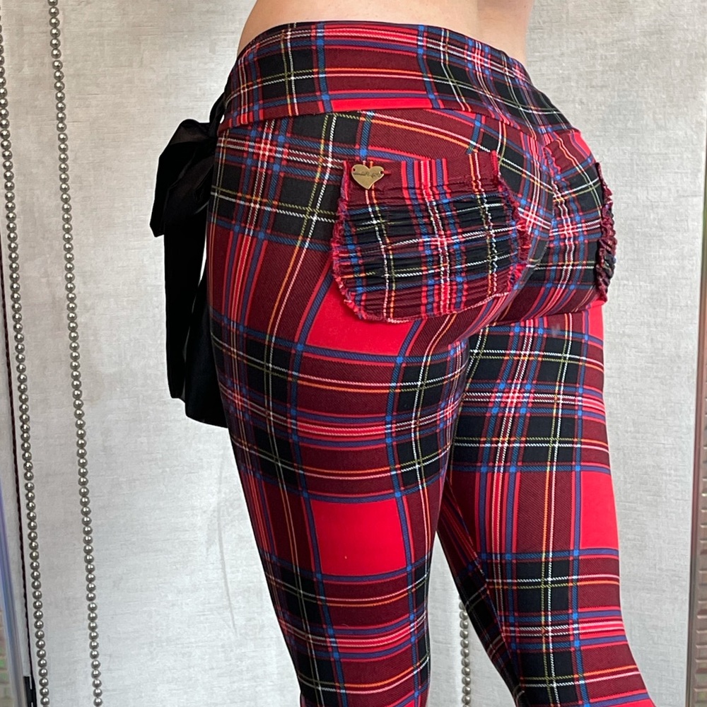 Cute booty lounge medium Red holiday Leggings